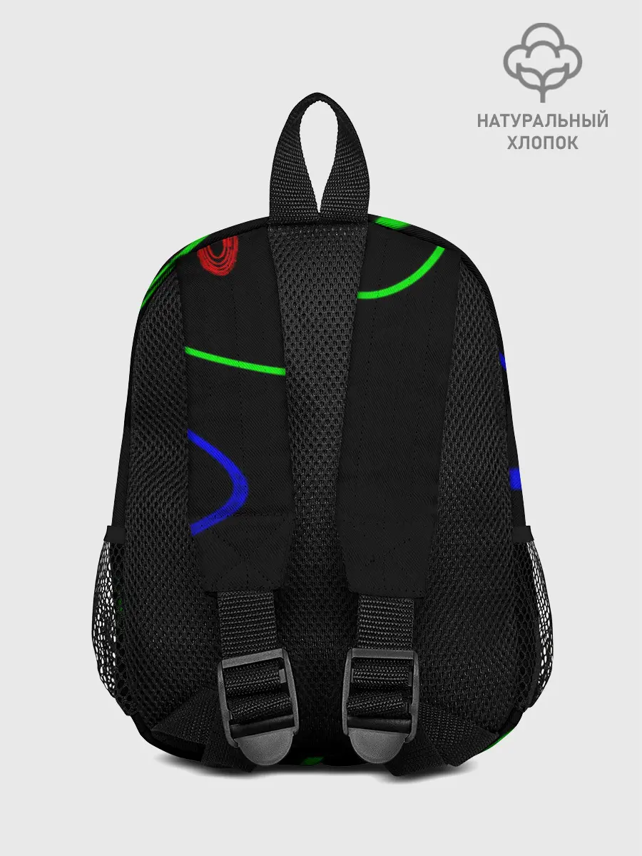 Рюкзак детский / Неоновый хаос 3D/Neon chaos 3D