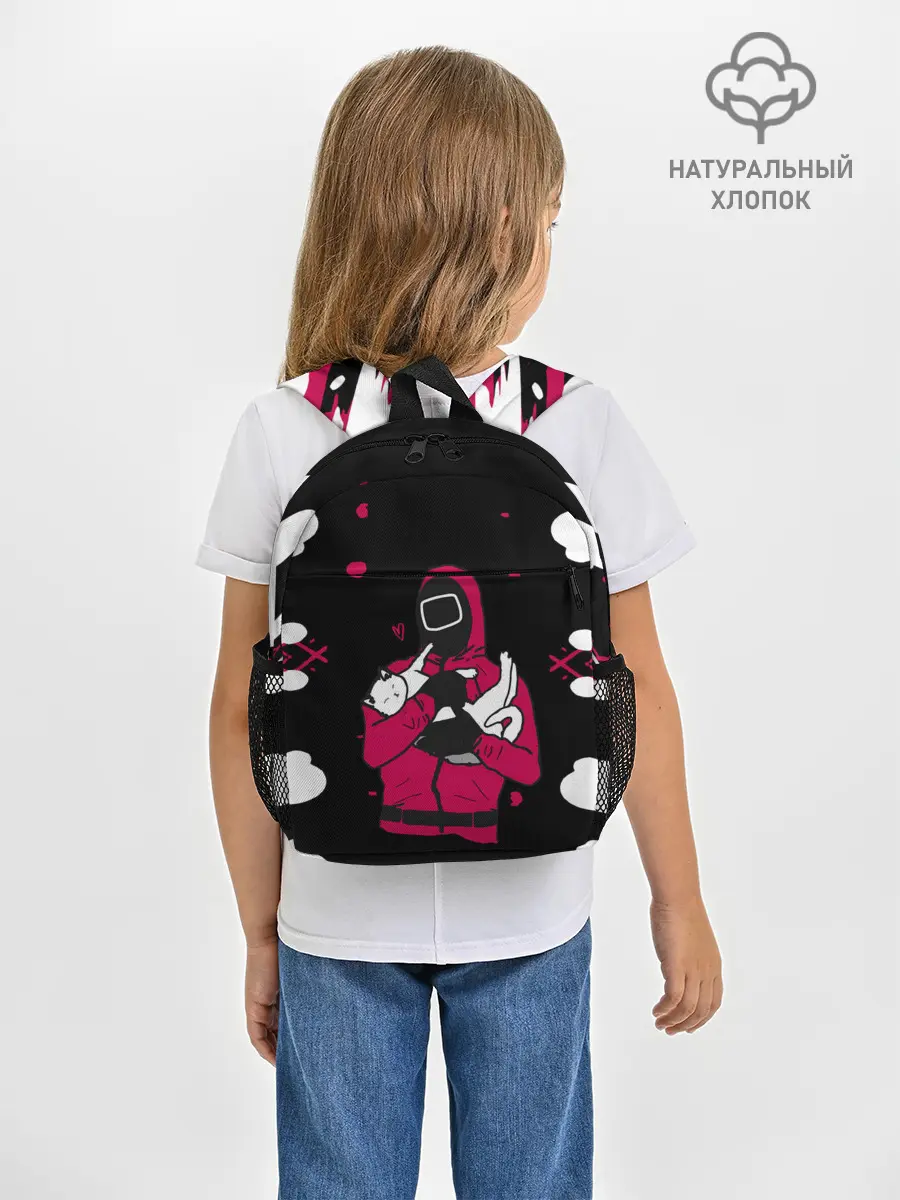 Рюкзак детский / Игра в кальмара x Кот,