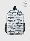 Рюкзак детский / принт с китами