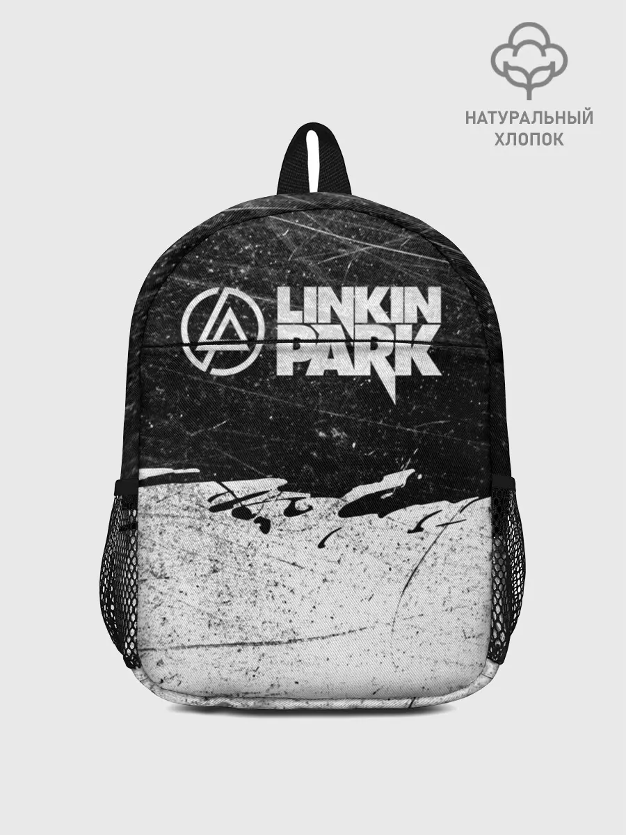 Рюкзак детский / Линкин Парк Лого Рок ЧБ | Linkin Park Rock