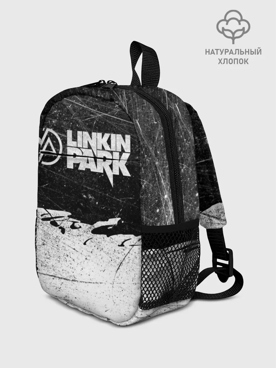 Рюкзак детский / Линкин Парк Лого Рок ЧБ | Linkin Park Rock