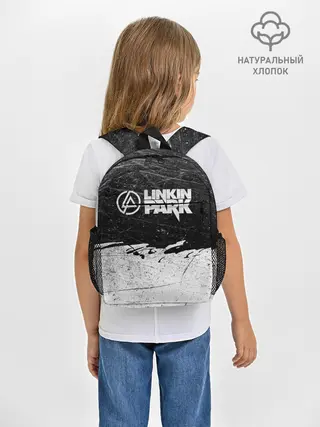 Рюкзак детский / Линкин Парк Лого Рок ЧБ | Linkin Park Rock