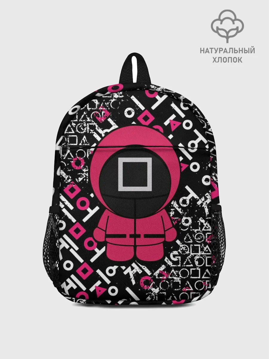 Рюкзак детский / ИГРА В КАЛЬМАРА СТРАЖ КВАДРАТ | SQUID GAME