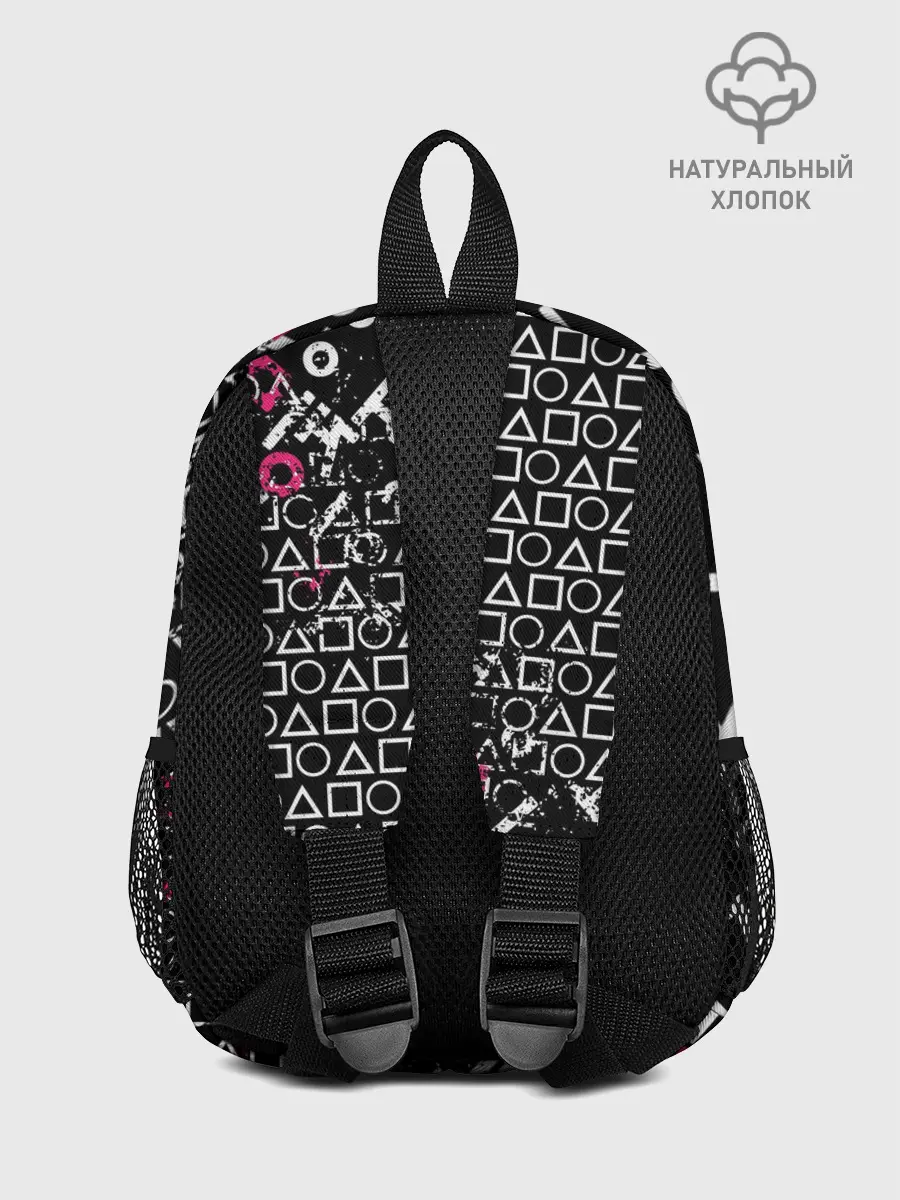 Рюкзак детский / ИГРА В КАЛЬМАРА СТРАЖ КВАДРАТ | SQUID GAME