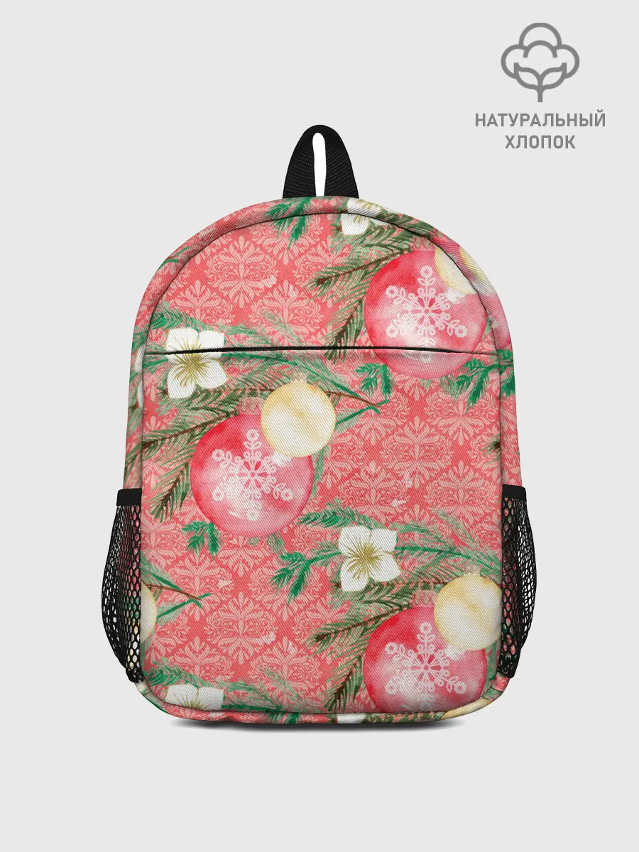 Рюкзак детский / Новогодние красные шары