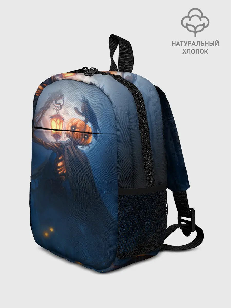 Рюкзак детский / ТЫКВИННЫЙ МОНСТР В ТУМАНЕ / ХЕЛЛОУИН