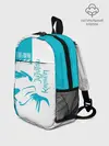Рюкзак детский / Годжо Сатору бирюзовый Магическая битва