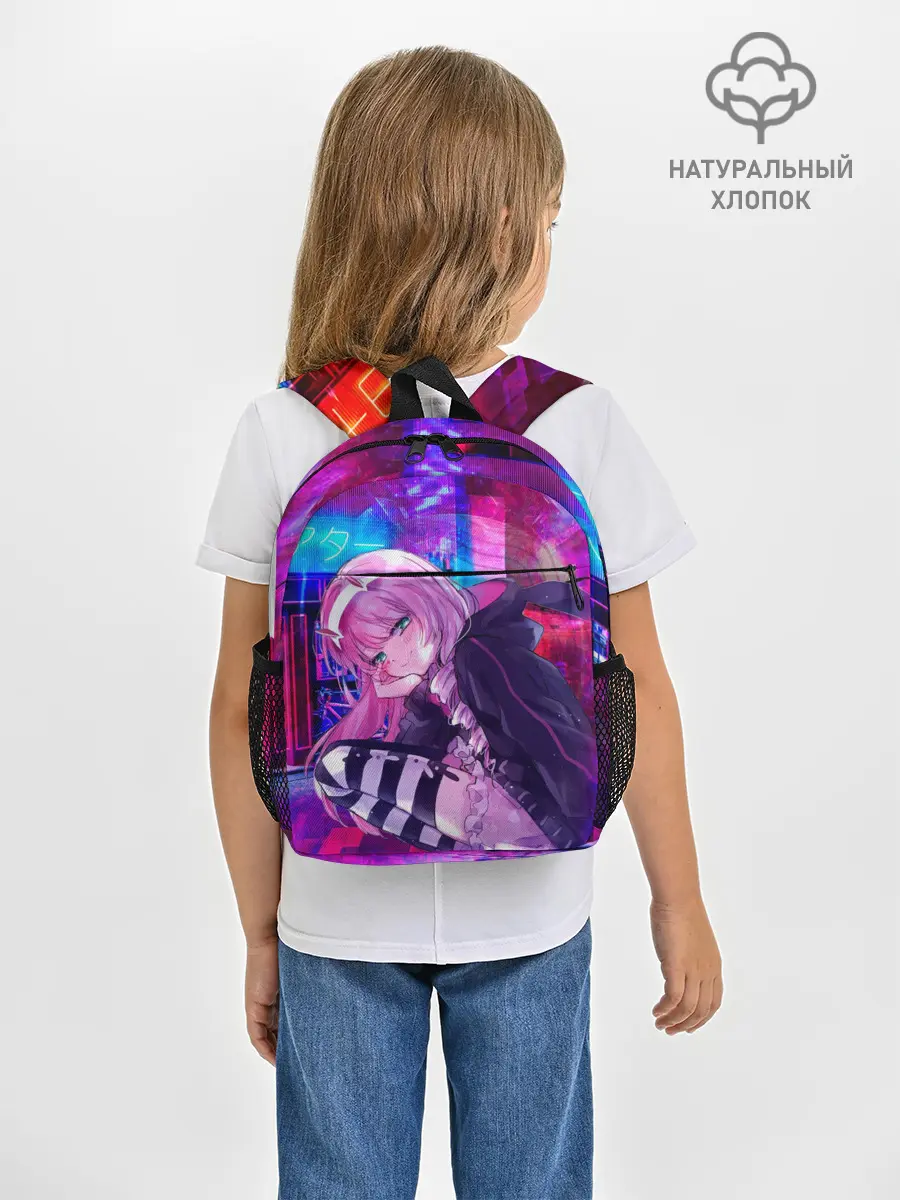 Рюкзак детский / Zero Two в неоновом городе