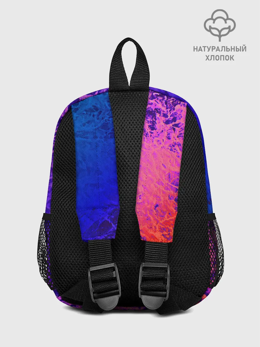 Рюкзак детский / Абстрактный пурпурно-синий