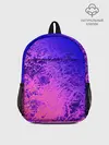 Рюкзак детский / Абстрактный пурпурно-синий