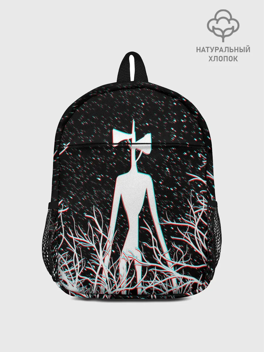 Рюкзак детский / СИРЕНОГОЛОВЫЙ ГЛИТЧ ЛЕС, КОСМОС