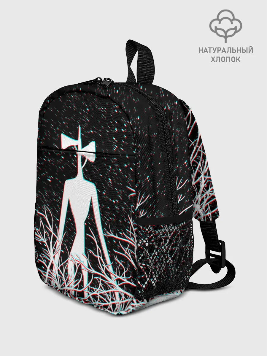 Рюкзак детский / СИРЕНОГОЛОВЫЙ ГЛИТЧ ЛЕС, КОСМОС