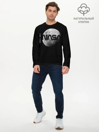 Мужской лонгслив базовый / Nasa Apollo 16