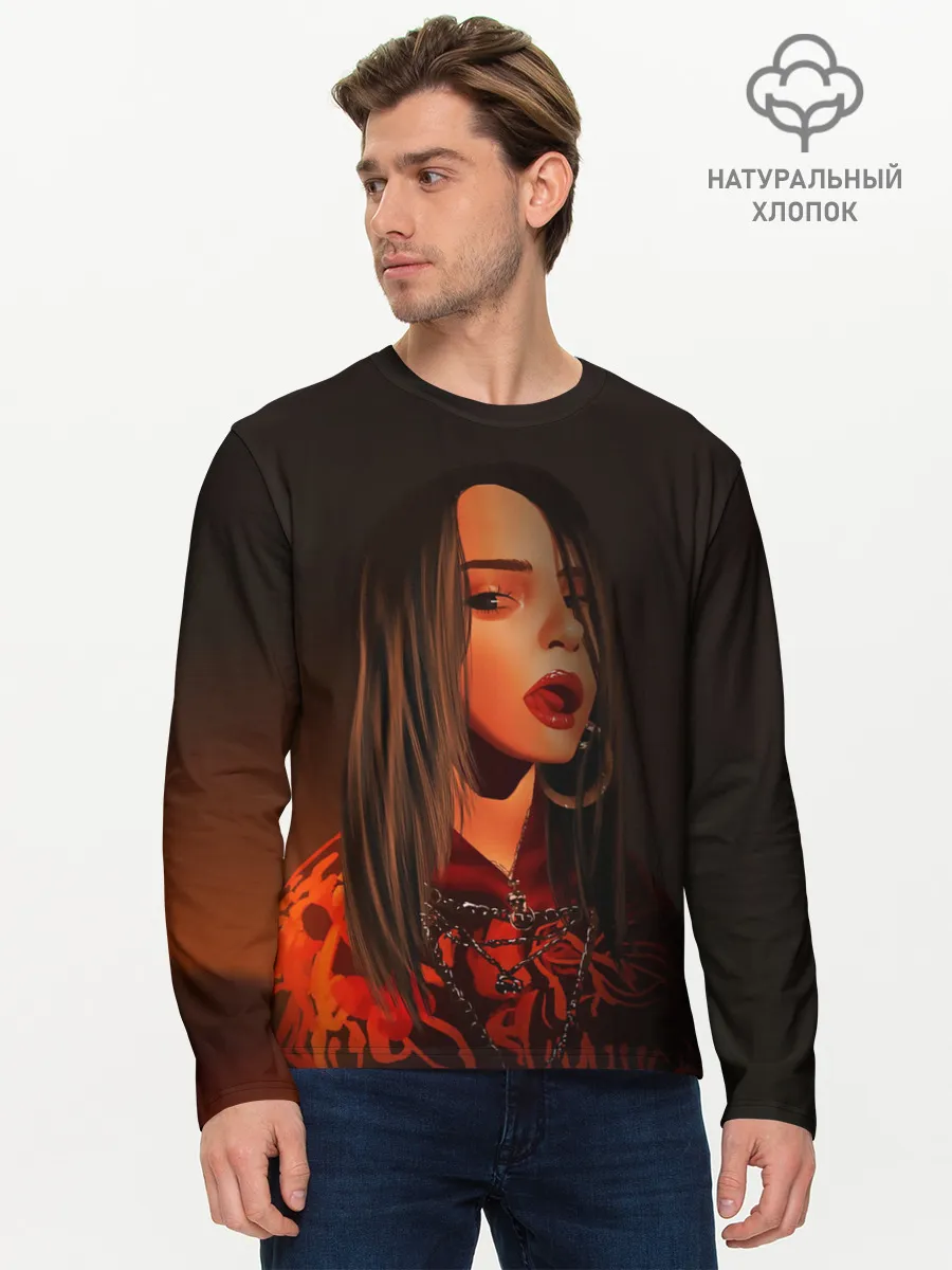 Мужской лонгслив базовый / Billie Eilish