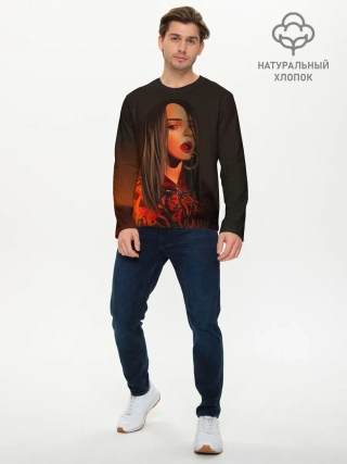Мужской лонгслив базовый / Billie Eilish