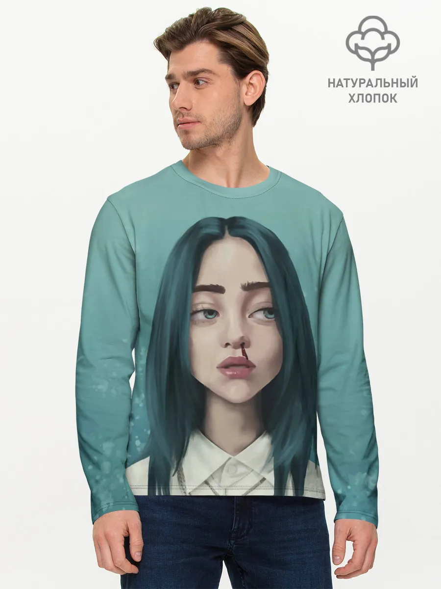 Мужской лонгслив базовый / Билли Айлиш