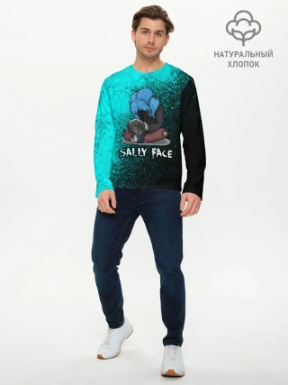 Мужской лонгслив базовый / Sally face