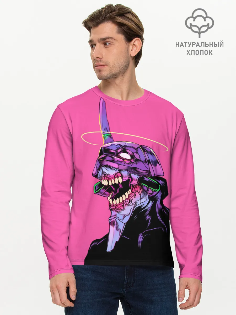 Мужской лонгслив базовый / Монстр Евангелион