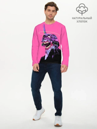 Мужской лонгслив базовый / Монстр Евангелион