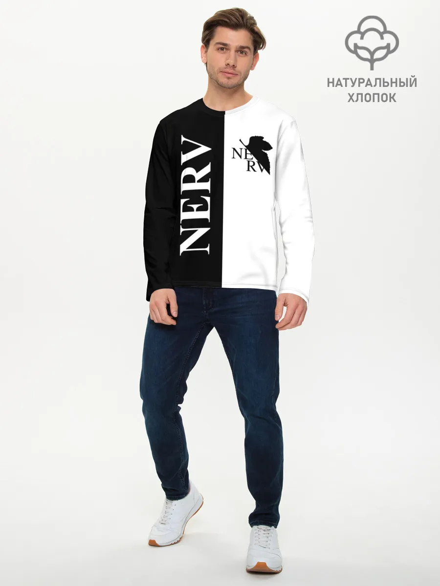 Мужской лонгслив базовый / Nerv black