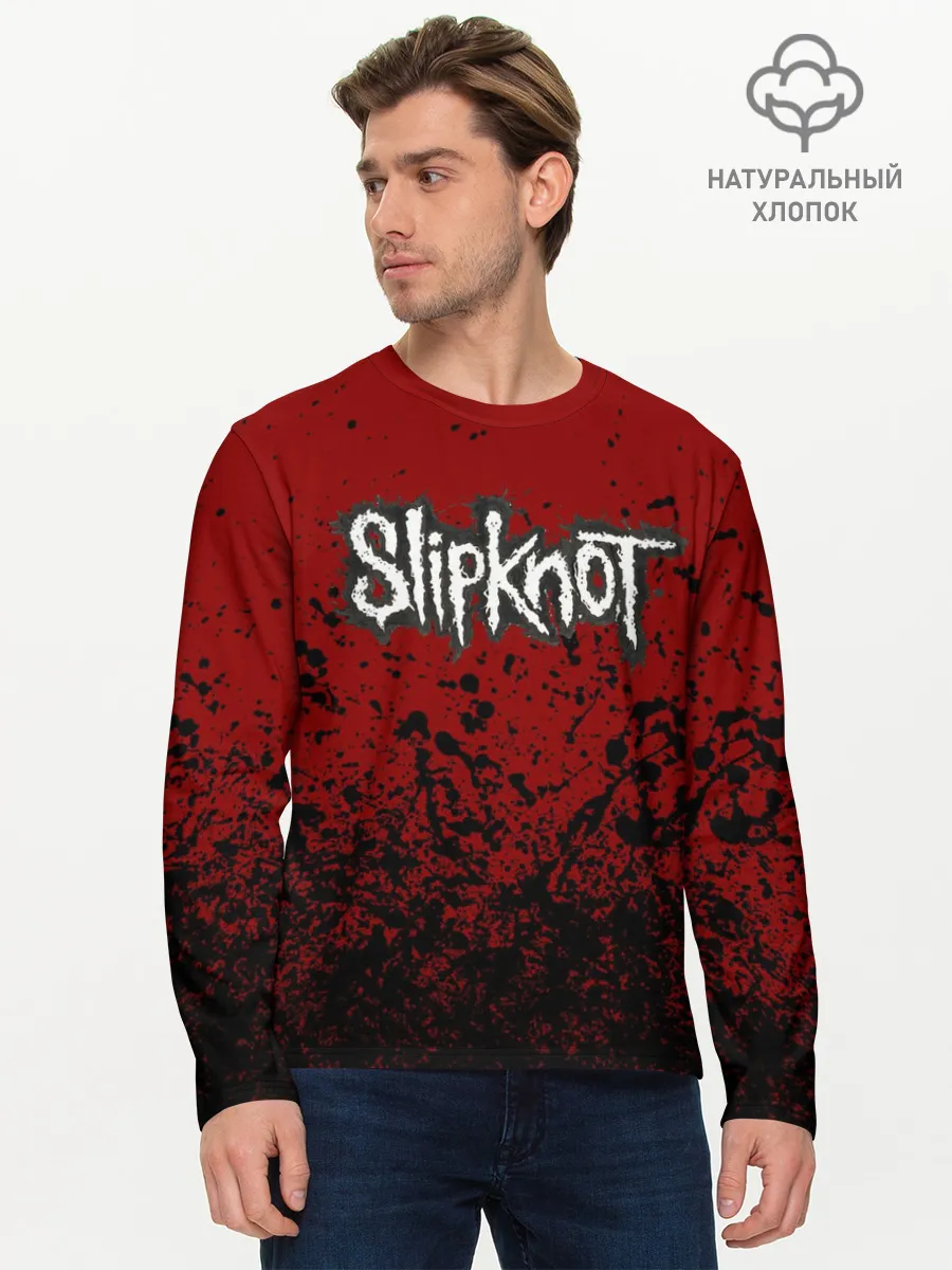 Мужской лонгслив базовый / slipknot