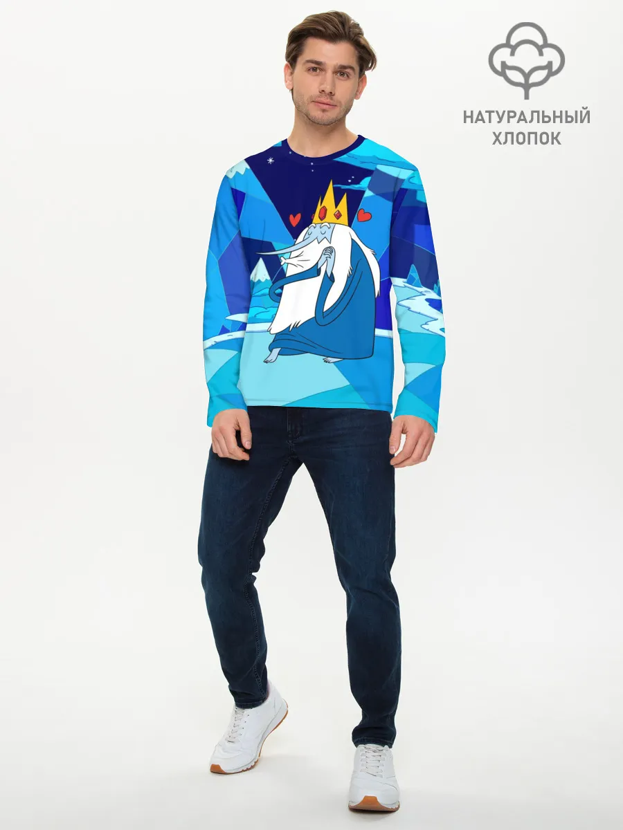 Мужской лонгслив базовый / Ледяной король