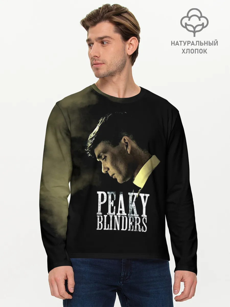 Мужской лонгслив базовый / Острые козырьки