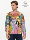 Мужской лонгслив базовый / Adventure time