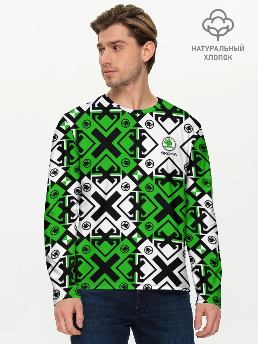 Мужской лонгслив базовый / Skoda