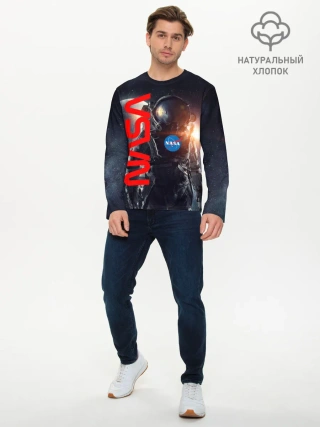 Мужской лонгслив базовый / Nasa Apollo 16