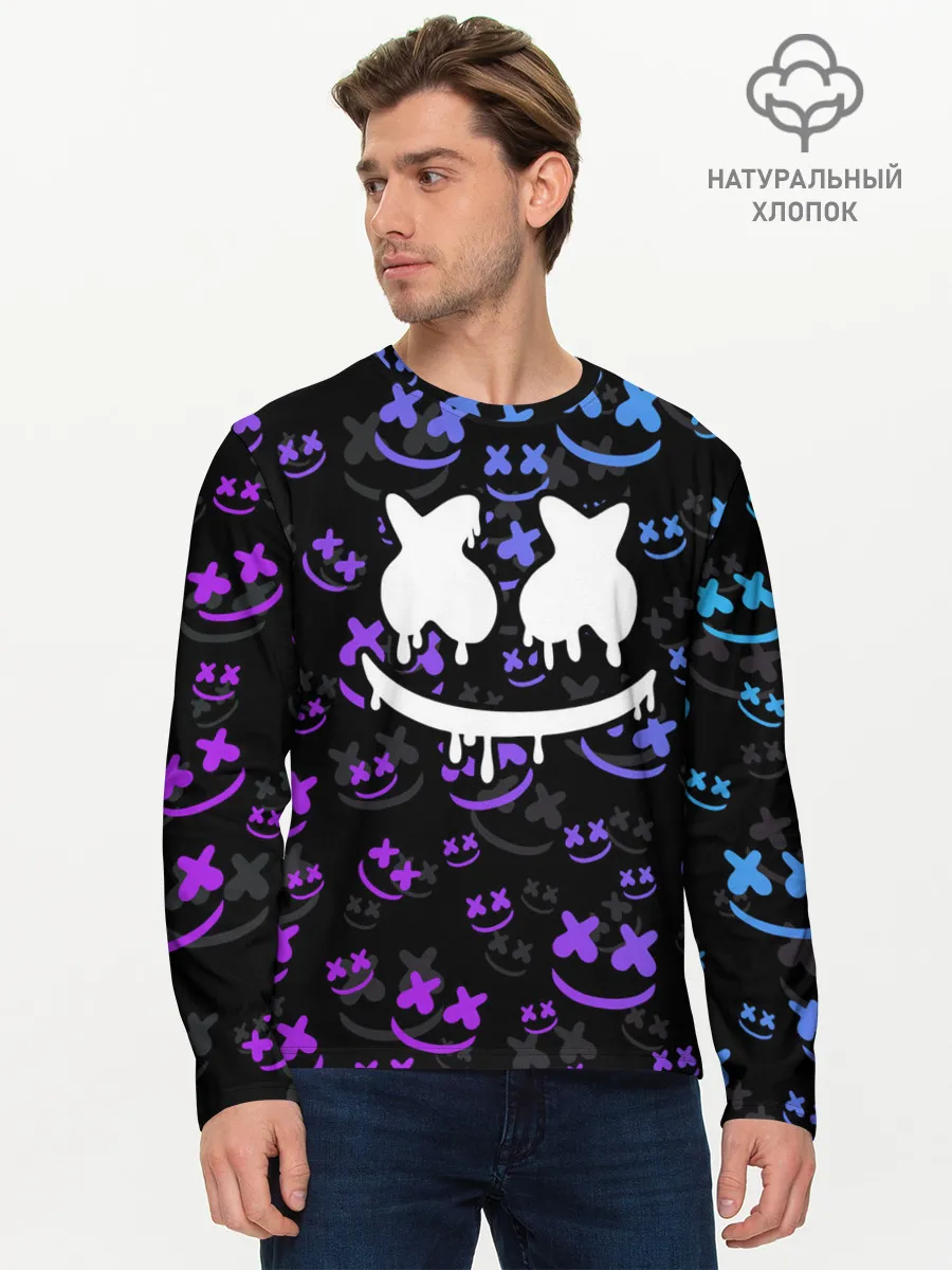 Мужской лонгслив базовый / MARSHMELLO