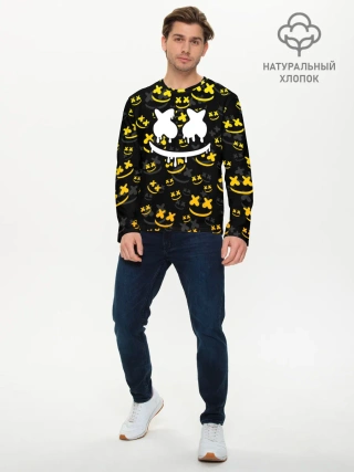 Мужской лонгслив базовый / MARSHMELLO