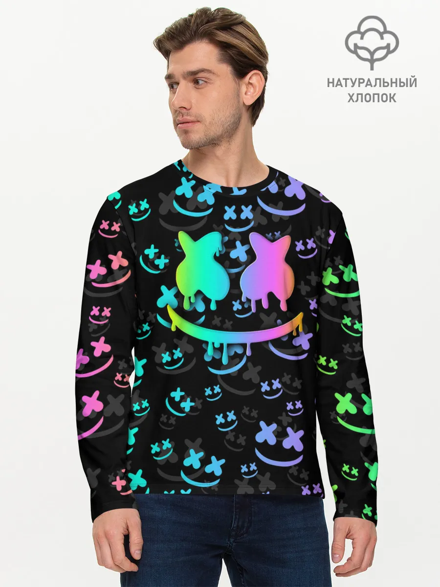 Мужской лонгслив базовый / MARSHMELLO