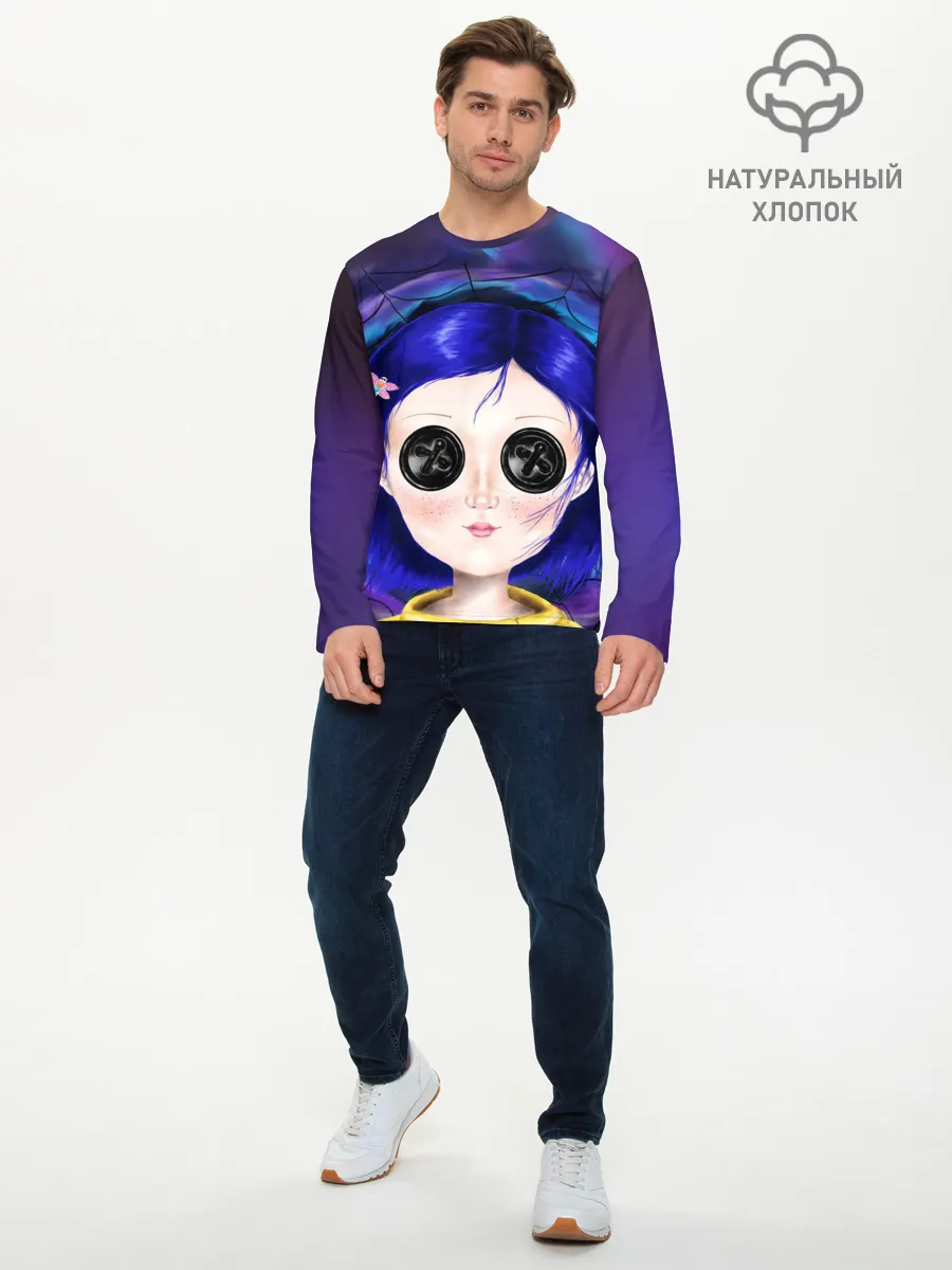 Мужской лонгслив базовый / Coraline