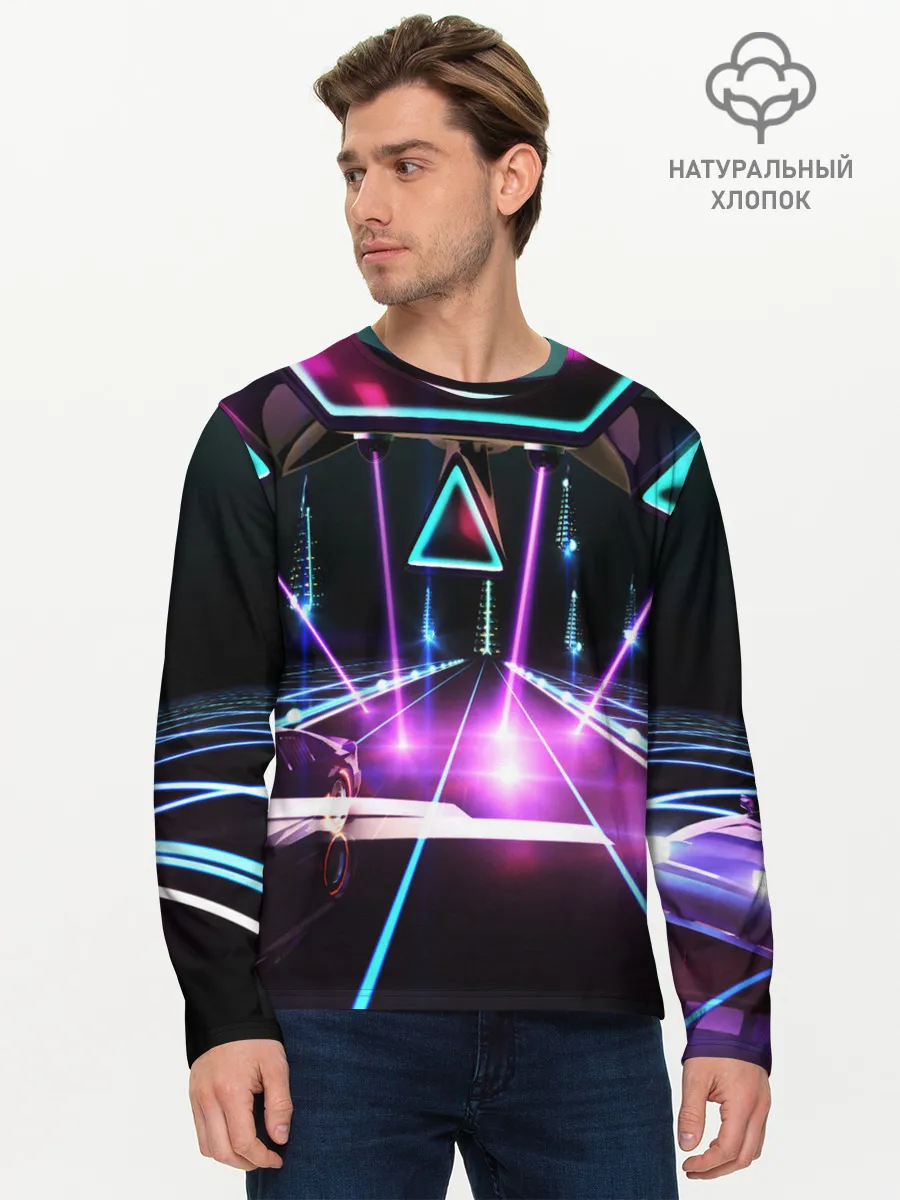 Мужской лонгслив базовый / КИБЕРГОРОД