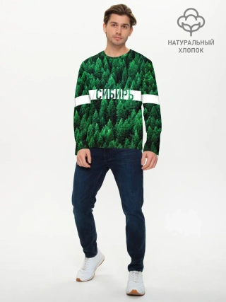 Мужской лонгслив базовый / Сибирь