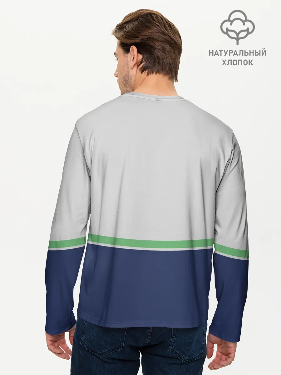 Мужской лонгслив базовый / Ride the wave