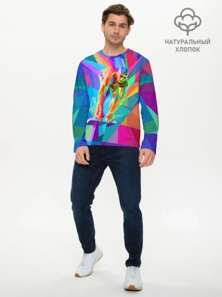 Мужской лонгслив базовый / Пловец