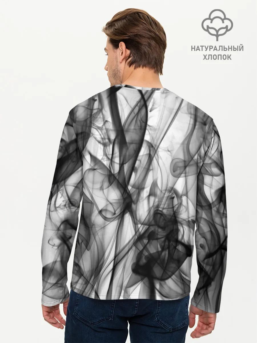 Мужской лонгслив базовый / SMOKE ABSTRACTION