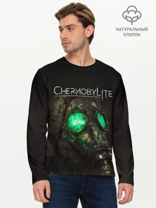 Мужской лонгслив базовый / CHERNOBYLITE ПРОТИВОГАЗ