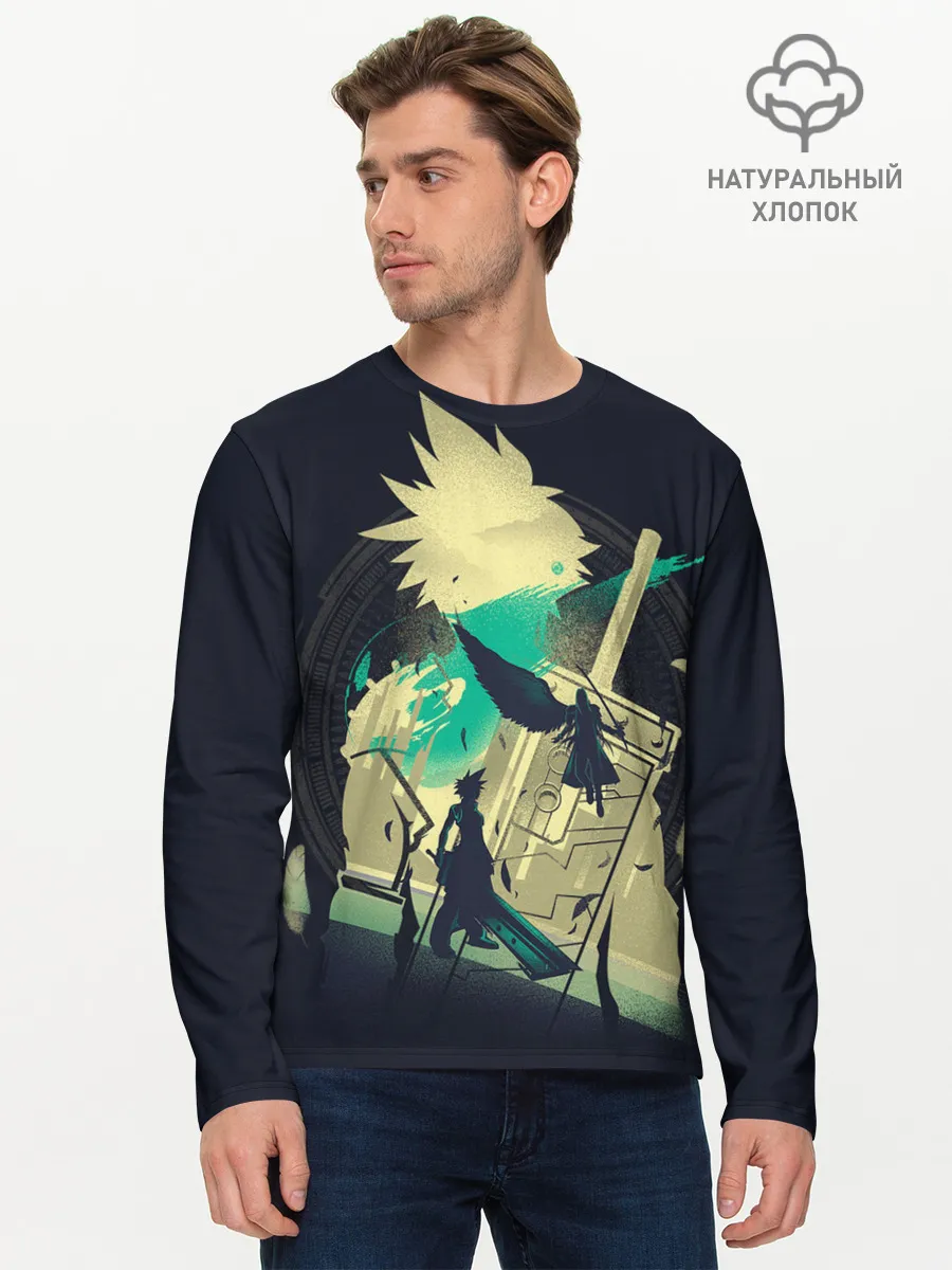 Мужской лонгслив базовый / Final Fantasy VII