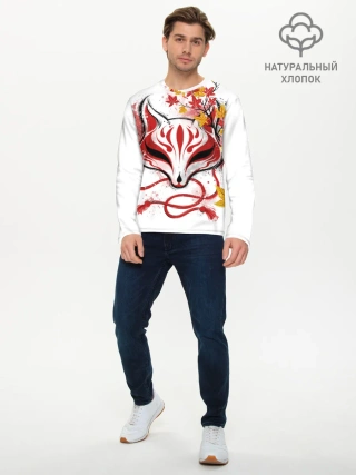 Мужской лонгслив базовый / Берсерк Синий Экзорцист