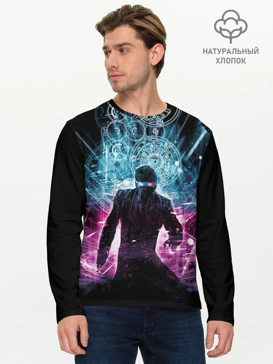 Мужской лонгслив базовый / Доктор Кто