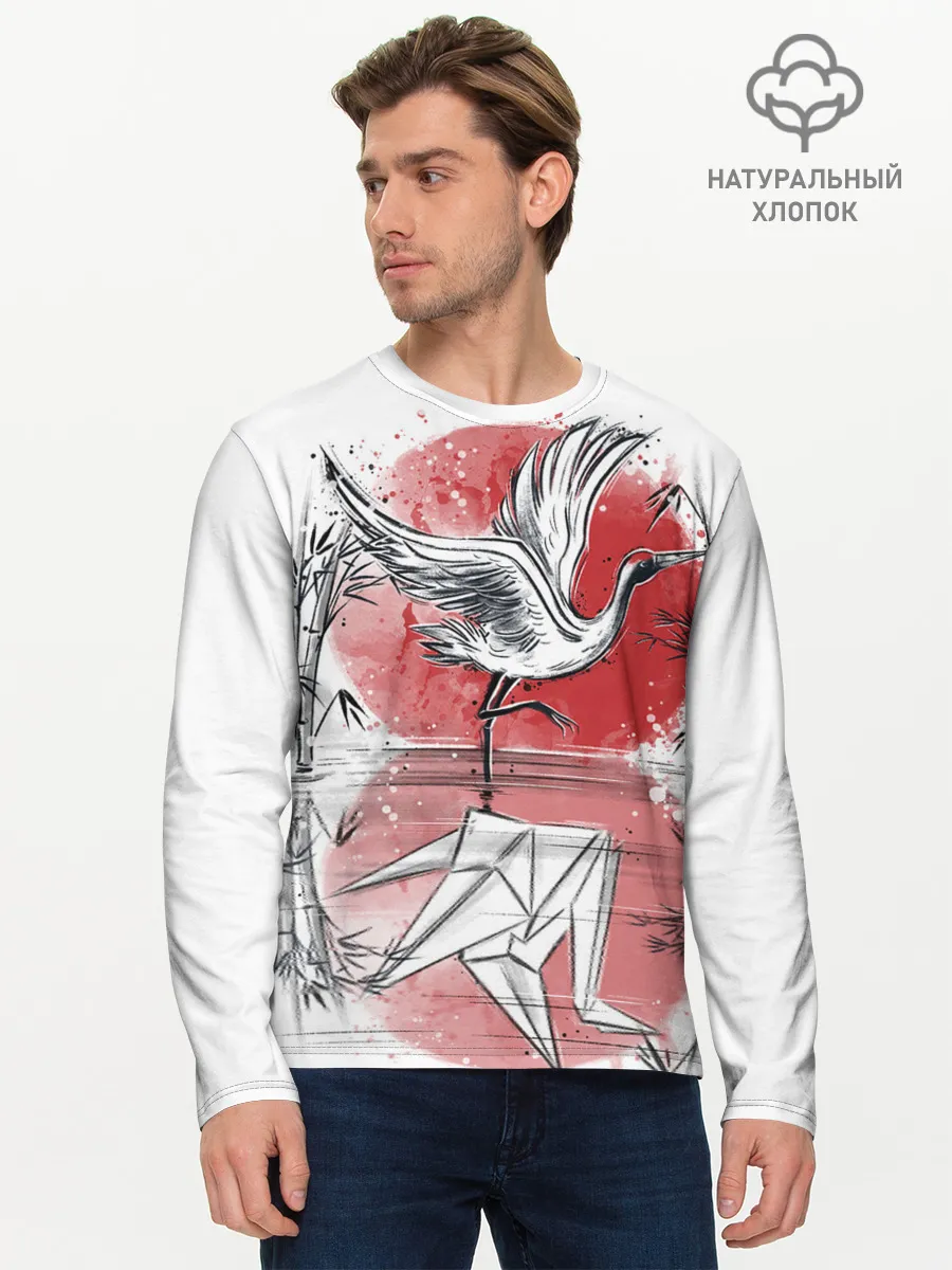 Мужской лонгслив базовый / Японская мечта