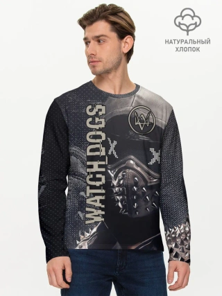 Мужской лонгслив базовый / WATCH DOGS