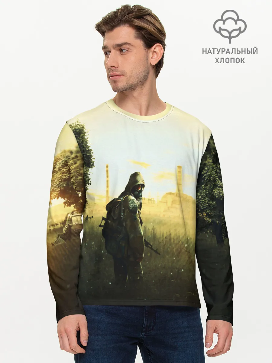 Мужской лонгслив базовый / STALKER
