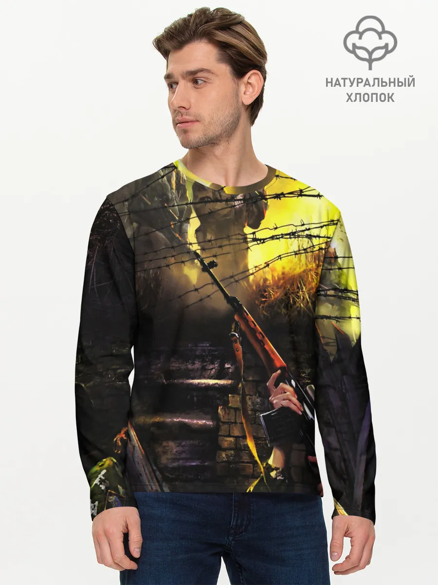 Мужской лонгслив базовый / STALKER