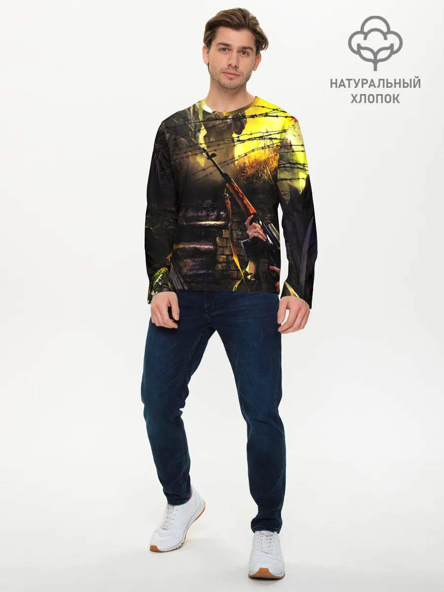 Мужской лонгслив базовый / STALKER