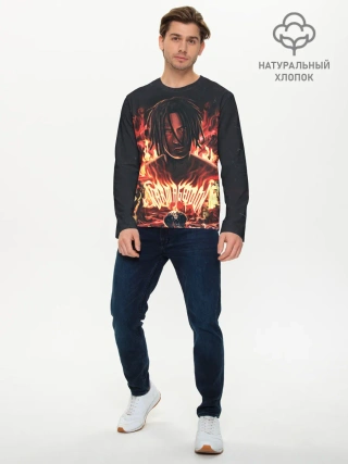 Мужской лонгслив базовый / KIZARU - Karmageddon