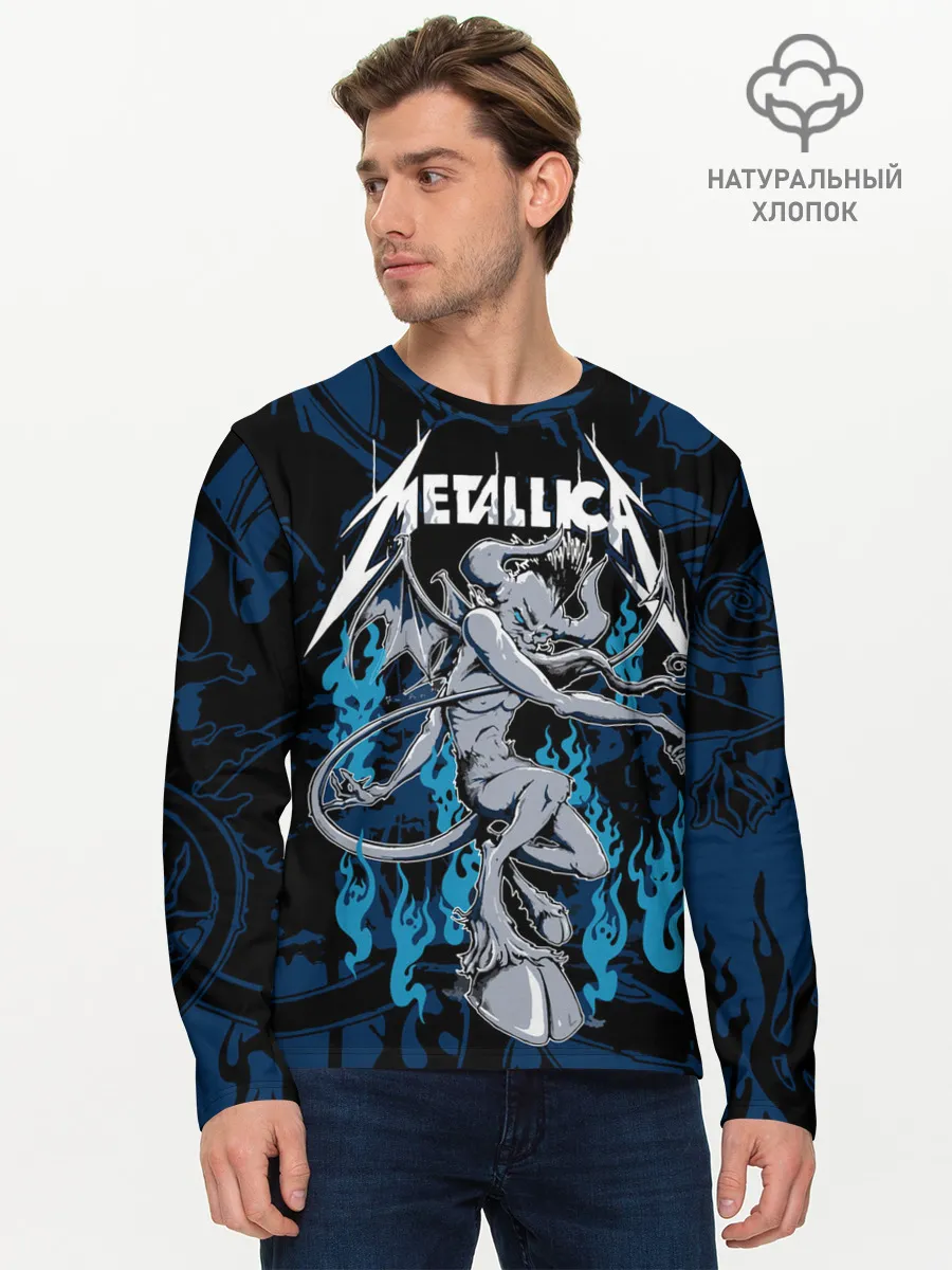Мужской лонгслив базовый / Metallica